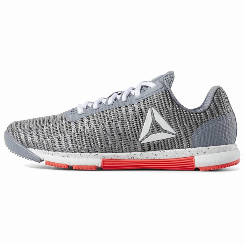 Adidasi Training Reebok Speed Tr Flexweave® Dama Gri/Albi/Rosii Romania LJ1857YZ